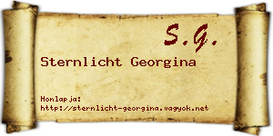 Sternlicht Georgina névjegykártya