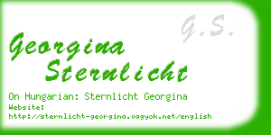 georgina sternlicht business card